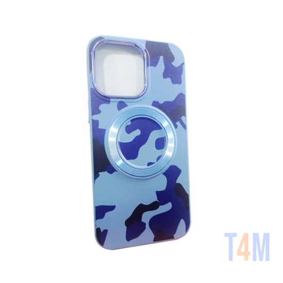 Designer Magnetic Case for iPhone 14 Pro Blue